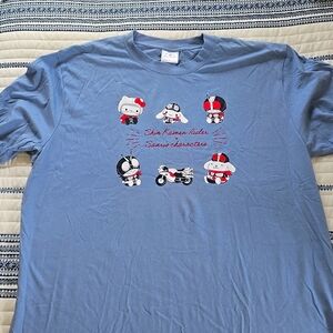 Sanrio Charters Shin Kamen Rider Collab TShirt NWT